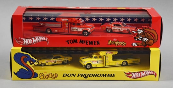 2011 Mattel Hot Wheels Mongoose & Snake Two Car Sets MIP-NOS