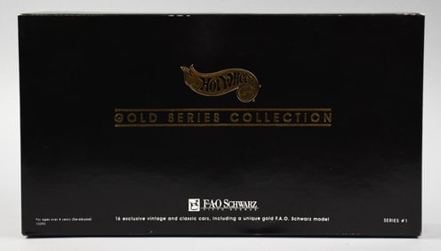 1994 Mattel Hot Wheels FAO Schwarz Gold Series Collection-NOS