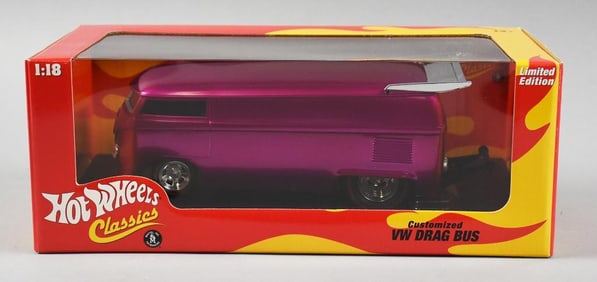 2005 Mattel Hot Wheels Customized VW Drag Bus. 1:18-MIB-NOS