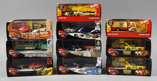 (10) 2000s Mattel Hot Wheels Double Packs, 1:64-MIB-NOS