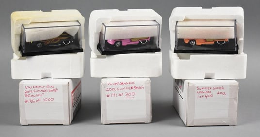 (3) Liberty Promotions, Hot Wheels Drag Buses Low Numbers Ltd Ed 1/400