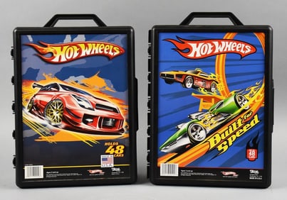 2007, 2010  89 Hot Wheels Carrying Case +