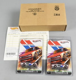 (2) 2013  Hot Wheels Datsun Bluebird 510 Ltd Ed-MOC-NOS