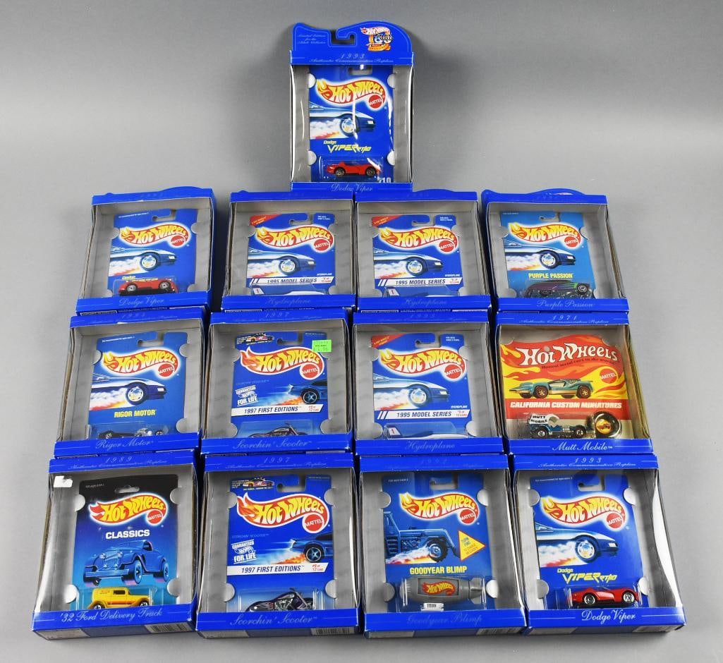(9)  1990  Mattel Hot Wheels Die-Cast Assortment (1 of 4)