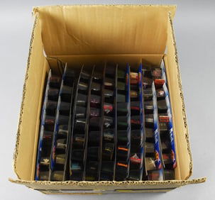 (78) 1980s-90s Mattel Hot Wheels, Factory Case, Extras-NOS