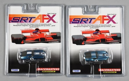 (2) 2001 Tomy SRT AFX Racemasters Slot Car -MOC-NOS