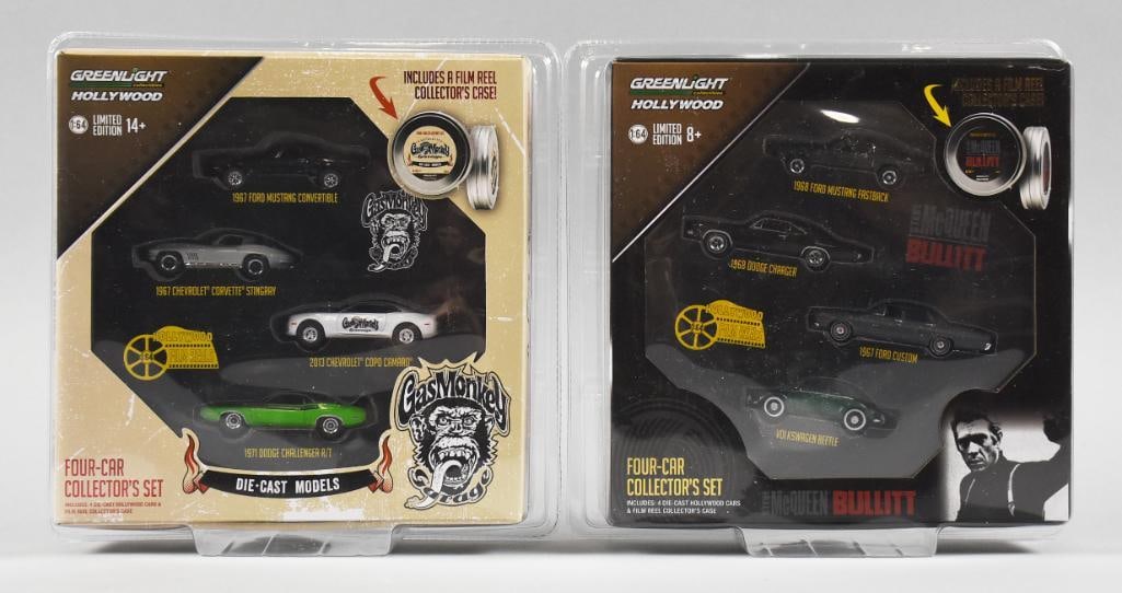 (2) 2015 Greenlight Four Car Collector Sets Steve McQueen Bullit (1 of 2)
