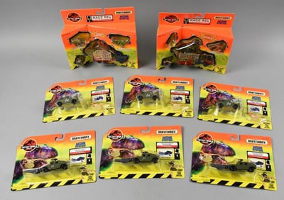 (8) 1996-97 Jurassic Park Matchbox   Die-Cast-MOC-NOS