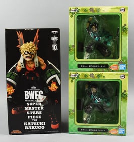 (2) Banpresto & Bandai Anime Action Figures - MIB-NOS
