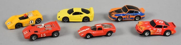 (6) Tomy, AFX and More Slot Car Assortment - Loose