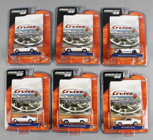(6) 2009 Greenlight Ford Mustang/Shelby Assortment-MOC-NOS