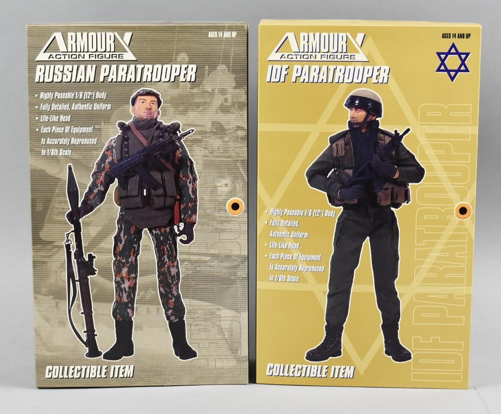 (2) Armoury Action Figures, IDF and Russian Paratroopers-NOS (1 of 3)