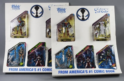 (2) c1995 McFarlane Spawn Action Figures Store Displays
