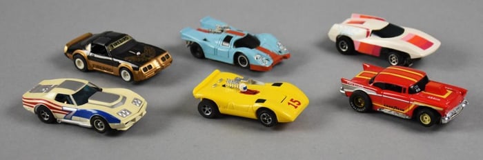 (6) Vintage AFX & Tyco Die-Cast Slot Cars - Loose