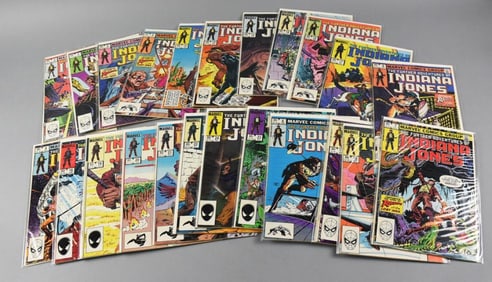 (23) 1980s Marvel Indian Jones Comic Books-Sleeved