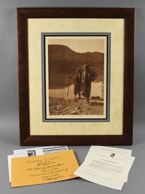 Edward S. Curtis (1868-1952) Waiting for the Canoe Photogravure