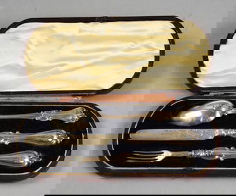 1854 Martin Hall & Co. Sterling Flatware Service, Orig Box