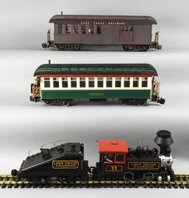 Bachmann G Scale No 11 Lake Tahoe Loco, Tender & Baggage Car