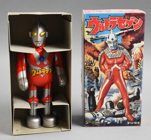 RARE 1990 Billikin Ultraman Seven Wind-Up Figure - MIB-NOS