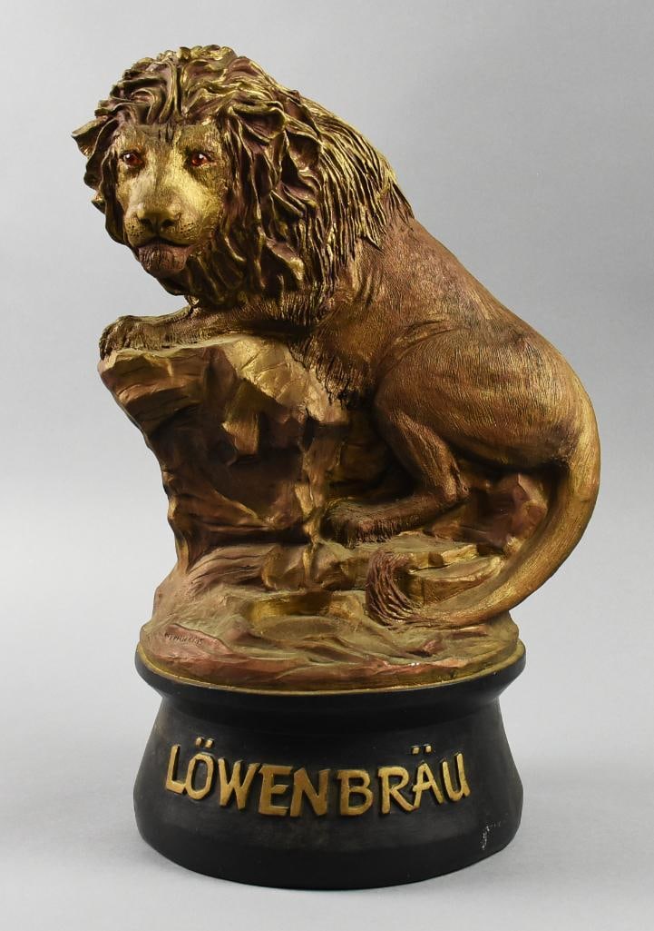 1985 Lowenbrau Beer Bottle Advertising Display (1 of 7)