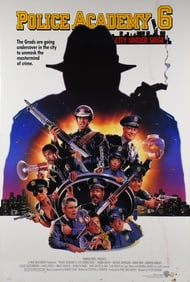 1989 Police Academy 6: City Under Siege Movie Poster