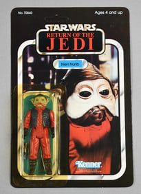 1983 Kenner Star Wars Nien Nunb ROTJ 65 B Unpunched-NOS