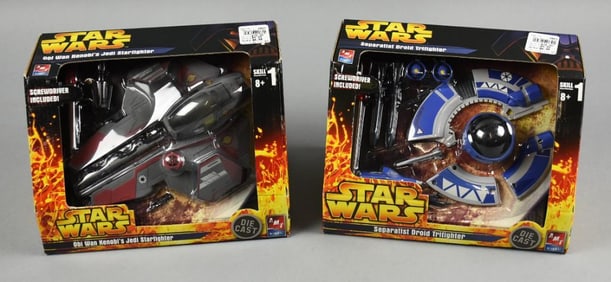 2005-06 AMT/Ertl Star Wars Starfighter & Trifighter MIB NOS