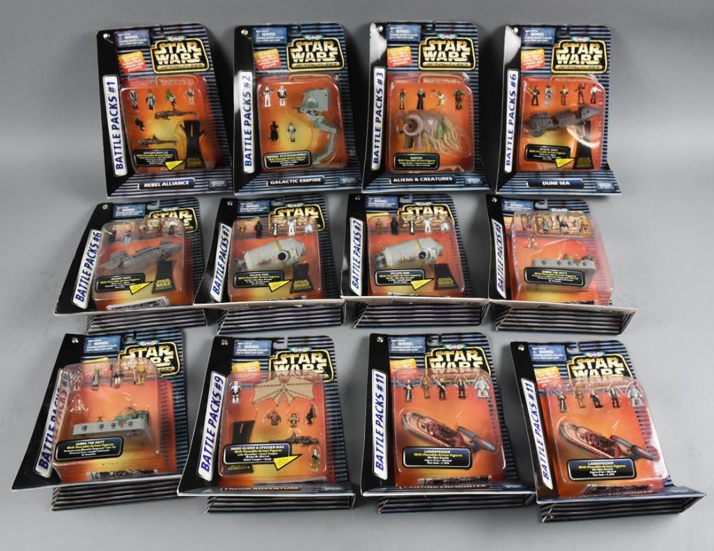 (12) 1997 Galoob Micro Machines Star Wars Battle Packs NOS (1 of 2)