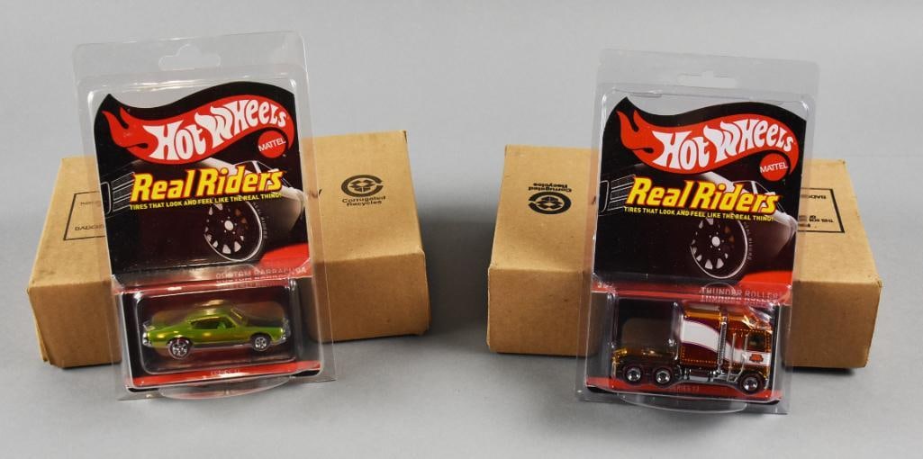 2014 /16 Mattel Hot Wheels Real Riders Die-Cast Low Number: Year: 2014 and 2016 Series: Hot Wheels Real Riders Die-Cast - Mint on Card, New Old Stock Details: Custom Barracuda: Limited edition, n