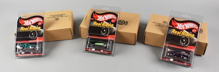 (3) 2011-13 Mattel Hot Wheels Real Riders Ltd Ed LOW #