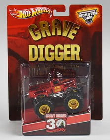 2012 Mattel Hot Wheels Grave Digger 30th Anniversary-MOC-NOS