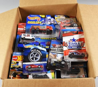 (70) 1990s-00s Mattel Hot Wheels Die-Cast Assortment-MOC-NOS