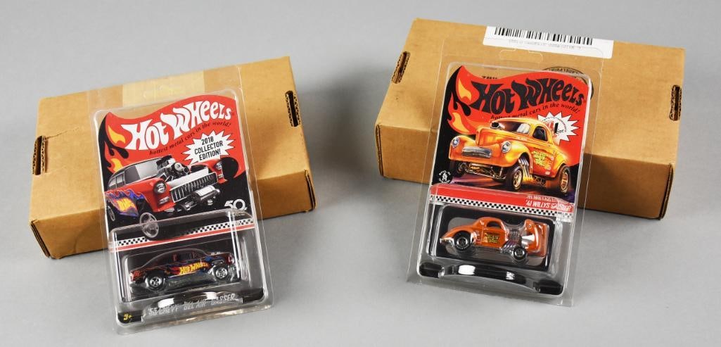 2017-18 Mattel Hot Wheels RedLine Club Die-Cast - MOC-NOS: Two 2017-18 Mattel Hot Wheels RedLine Club Die-Cast