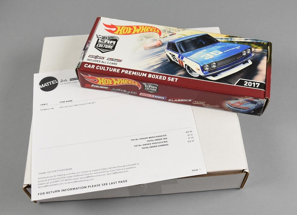 2017 Mattel Hot Wheels Car Culture Premium Box Set: 2017 Mattel Hot Wheels Car Culture Premium Box Set – Limited Edition Datsun Bluebird 510: A favorite among JDM enthusiasts, the Datsun Bluebird 510 is known for its lightweight frame and racing pedi