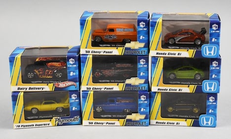 (8) 2008 Hot Wheels 1:87 Scale Die-Cast