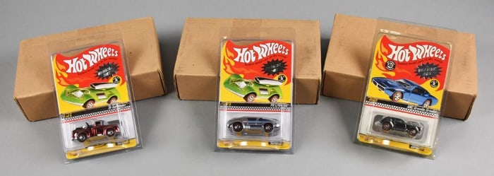 (3) 2007 Mattel Hot Wheels RLC Limited Edition-MOC-NOS