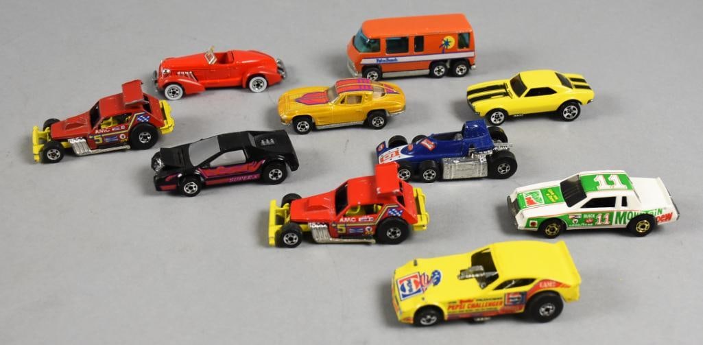 (10) 1970s-80s Mattel Hot Wheels Die-Cast - Loose (1 of 8)