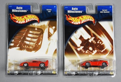 2001 Mattel Hot Wheels Auto Milestones-Ferrari-MOC-NOS