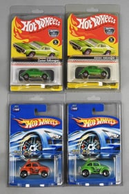 (4) 2005 Mattel Hot Wheels Volkswagen Bug MOC-NOS