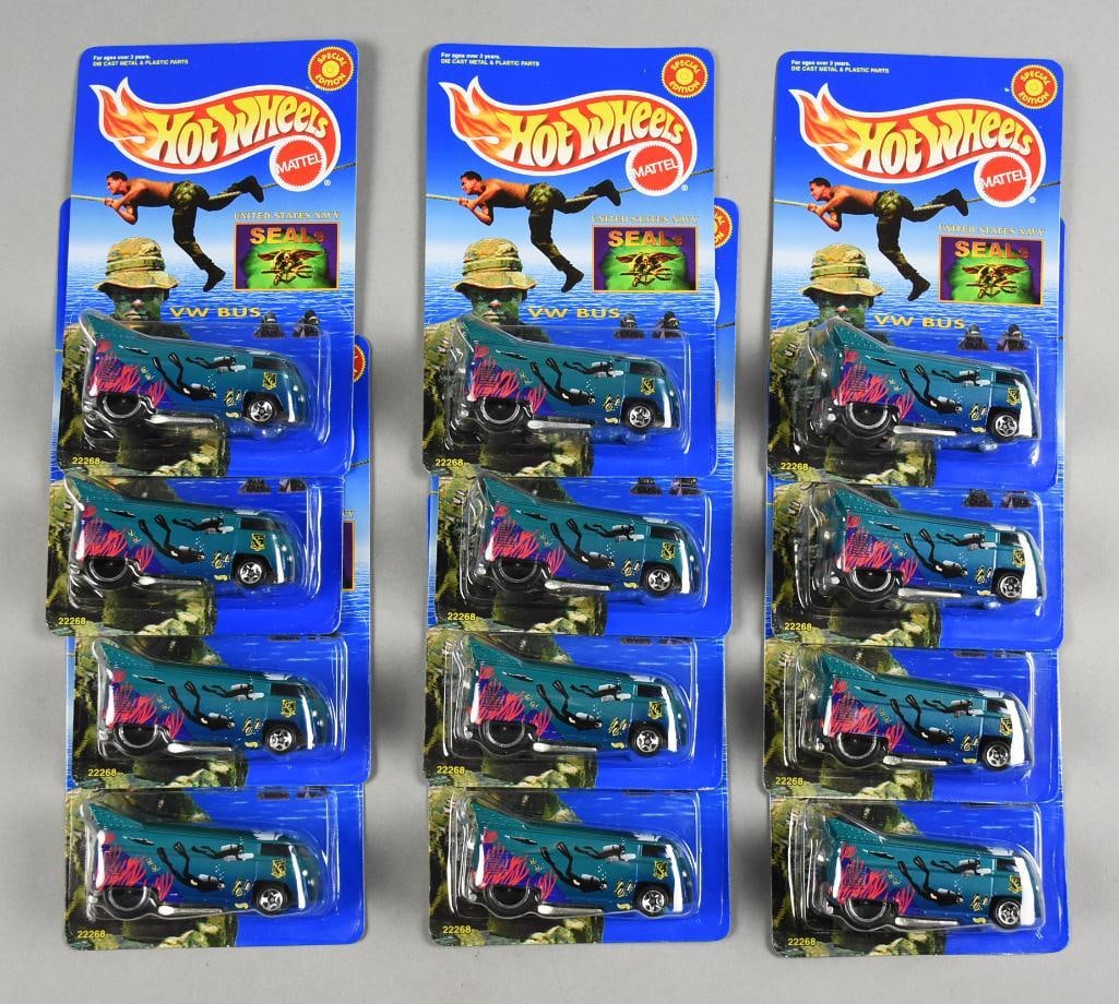 (12) 1998  Hot Wheels US Navy Seals VW Bus-MOC-NOS (1 of 3)