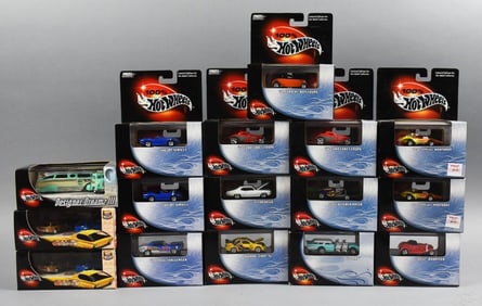 (16) 2000s Mattel 100% Hot Wheels Die-Cast - MIP-NOS