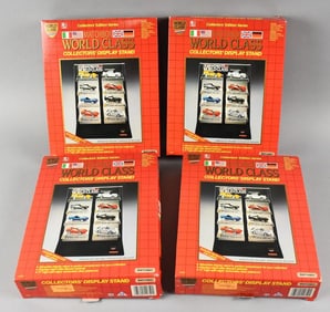 (4) 1989 Matchbox World Class Collectors Display Stands NOS
