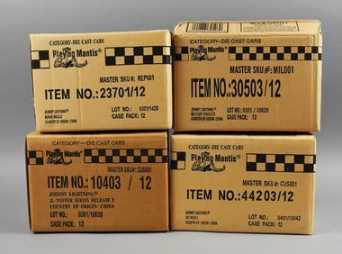 (4) Johnny Lighting Factory Cases, Mopar, Topper PLUS-NOS