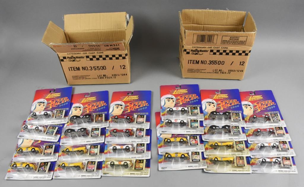 (2) 2000 Speed Racer  Johnny Lightning  3-Factory Cases-NOS (1 of 4)