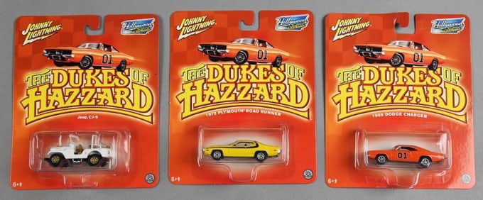 (3) 2004 Johnny Lightning Dukes of Hazzard Die-Cast-NOS
