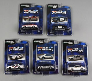 (5) 2009 Greenlight SE State Hot Pursuit Die-Cast-MOC-NOS