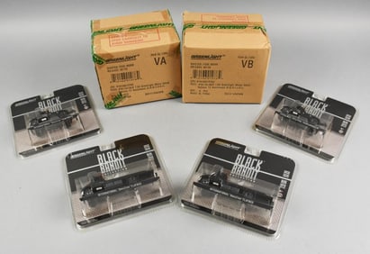 (4) Greenlight Black Bandits, Plus Factory Sealed Cases-NOS