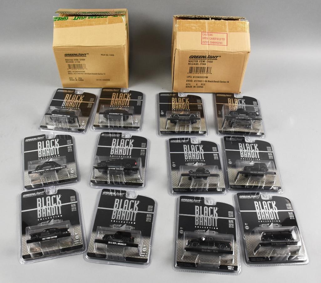 Greenlight Black Bandit Series 12 and 14, Factory Cases-NOS (1 of 6)