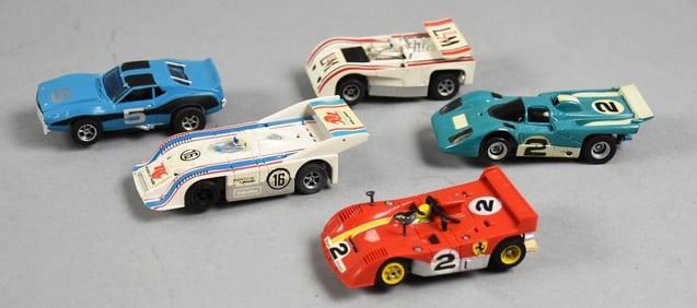 (5) Vintage Aurora AFX Slot Cars Assortment - Loose