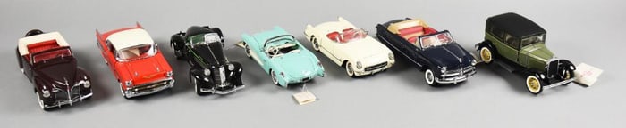 (6) 1980s-1990s Franklin Mint Precision Models